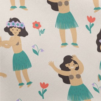 Hawaiian Hula Girl Pongee