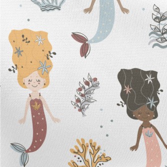Beautiful Hair Mermaid Pongee