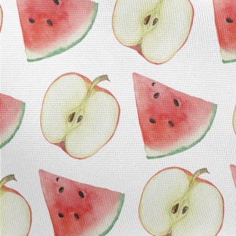 Sliced Apple Watermelon Pongee