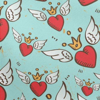 Crown Love Wings Pongee
