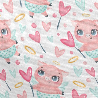 Full Of Love Angel Pig Pongee