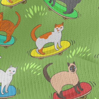 Handsome Skateboarding Cat Stretch Jersey