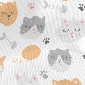 Cute Little Kitten With Eyes C Stretch Jersey