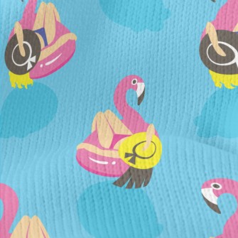 Summer Pool Girl Stretch Jersey
