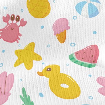 Cute Crab Shell Stretch Jersey