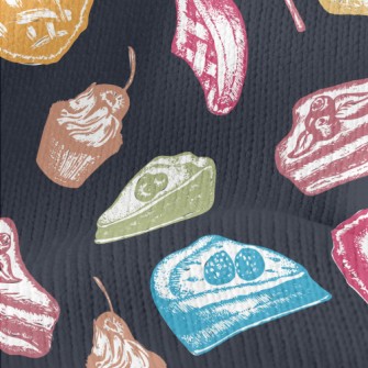 Crayon Doodle Delicious Desser Stretch Jersey