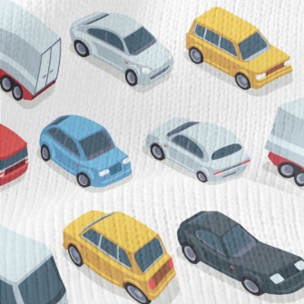 Arrange Cars Neatly Stretch Jersey