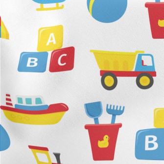 Baby Boy Truck Beach Toy Lightweight Cotton Poplin