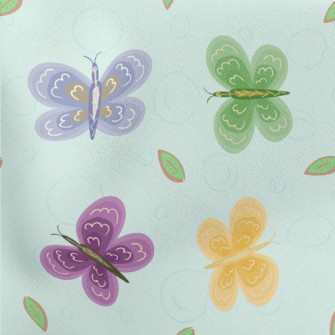 Beautiful Pattern Butterfly Lightweight Cotton Poplin