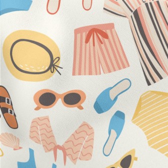 Beach Vacation Dress Lightweight Cotton Poplin