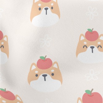 Apple Shiba Inu Lightweight Cotton Poplin