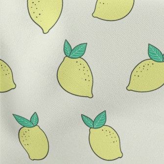 Sour Lemon Lightweight Cotton Poplin