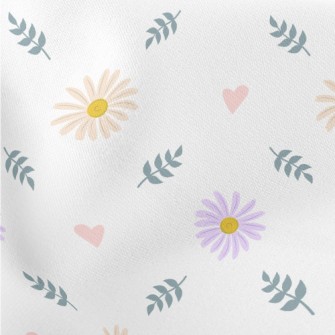 Two Color Daisy Lightweight Cotton Poplin