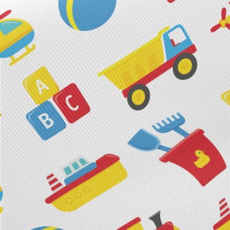 Baby Boy Truck Beach Toy Midweight Cotton Poplin