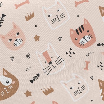 Arrow Kitten Fish Bone Midweight Cotton Poplin