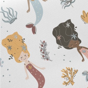 Beautiful Hair Mermaid Midweight Cotton Poplin