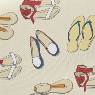 Summer Essential Sandals And C Midweight Cotton Poplin