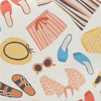 Beach Vacation Dress Midweight Cotton Poplin