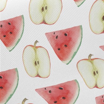 Sliced Apple Watermelon Midweight Cotton Poplin