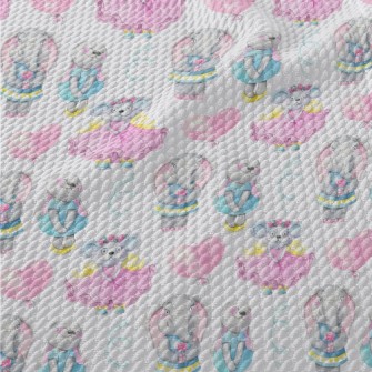 Hand Drawn Girly Animals Birdseye Piqué