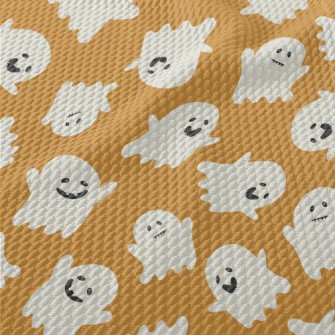 Happy Doodle Ghost Birdseye Piqué