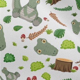 Cartoon Forest Crocodile Chiffon