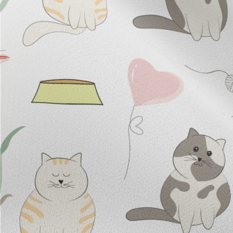 Round Pet Cat Chiffon