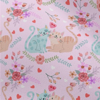 Cute Couple Cats Chiffon