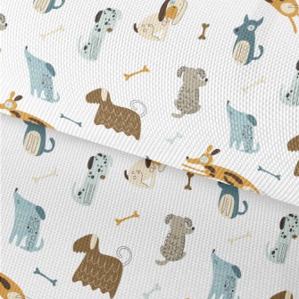 Hand Drawn Pet Dog Waterproof Oxford