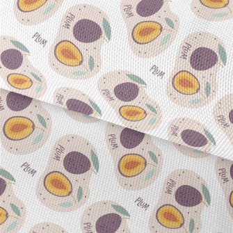 Cute Hand Drawn Plums Waterproof Oxford