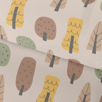 Hand Drawn Autumn Forest Waterproof Oxford