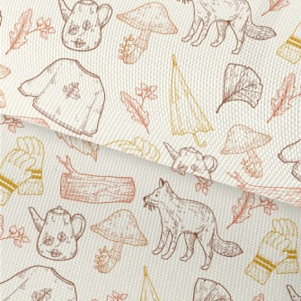 Hand Drawn Harvest Festival El Waterproof Oxford