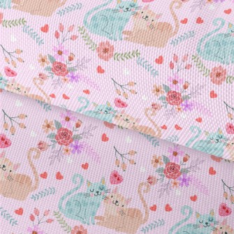 Cute Couple Cats Waterproof Oxford