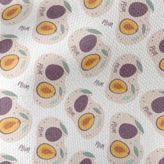 Cute Hand Drawn Plums Waterproof Canvas