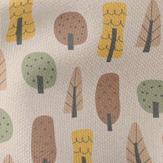 Hand Drawn Autumn Forest Waterproof Canvas