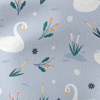 Elegant Swan By The Lake Waterproof Canvas