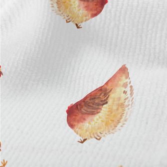 Watercolor Hand Drawn Hen Terry