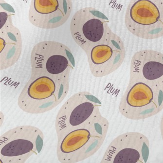 Cute Hand Drawn Plums Terry