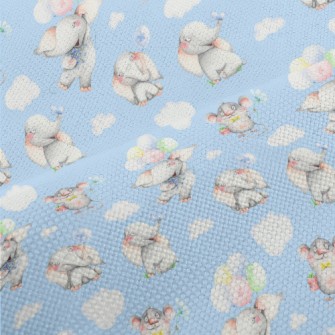Hand Drawn Mouse And Elephant Performance Linen