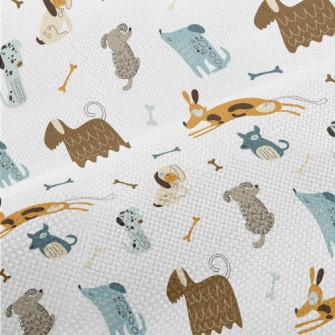 Hand Drawn Pet Dog Performance Linen