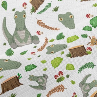 Cartoon Forest Crocodile Performance Linen
