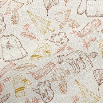 Hand Drawn Harvest Festival El Performance Linen