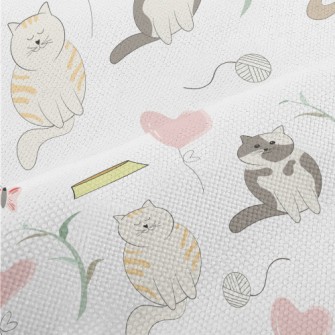 Round Pet Cat Performance Linen