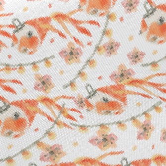 Japanese Goldfish Lantern Twill