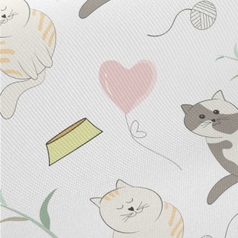 Round Pet Cat Twill