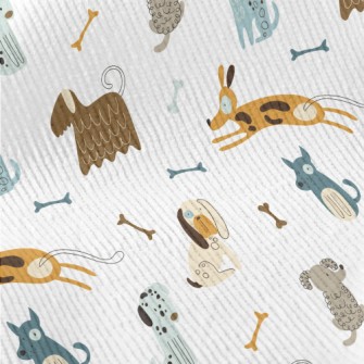 Hand Drawn Pet Dog Standard Corduroy