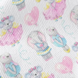 Hand Drawn Girly Animals Standard Corduroy