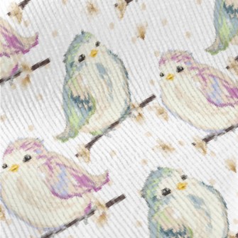 Hand Drawn Colorful Sparrow Standard Corduroy