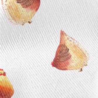 Watercolor Hand Drawn Hen Standard Corduroy