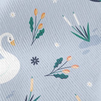 Elegant Swan By The Lake Standard Corduroy